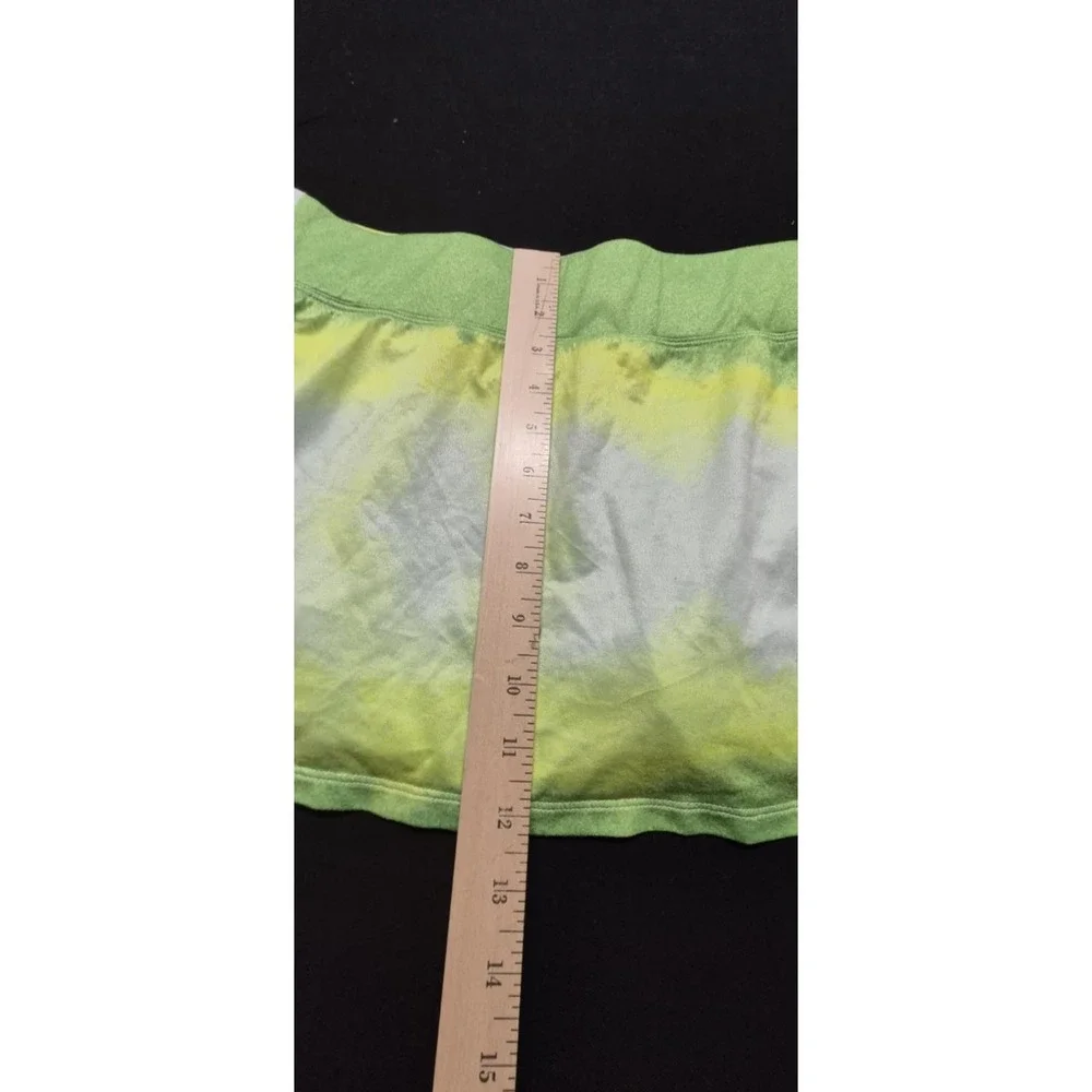 Nike Dri-Fit women's green/yellow/white tennis/golf skirt short under sz XL‎